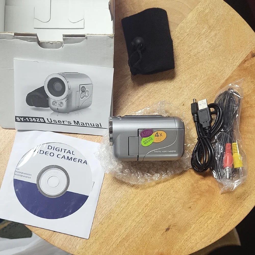 Digital Video Camera - Silver 4x digital camera